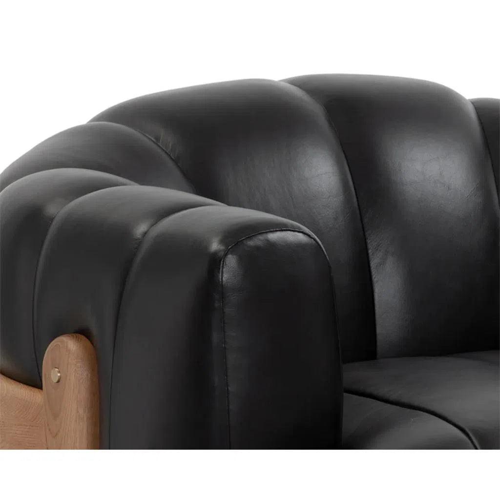 Tadeo Leather Swivel Lounge Chair