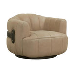 Tadeo Leather Swivel Lounge Chair