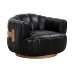 Tadeo Leather Swivel Lounge Chair