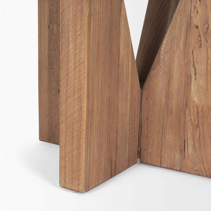 Get Tahlia Wooden Stool Rustic Charm With Angled Legs – LOOMLAN