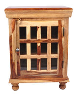 Tahoe 12 Glass and Wood Side Cabinet-Nightstands-LOOMLAN-LOOMLAN