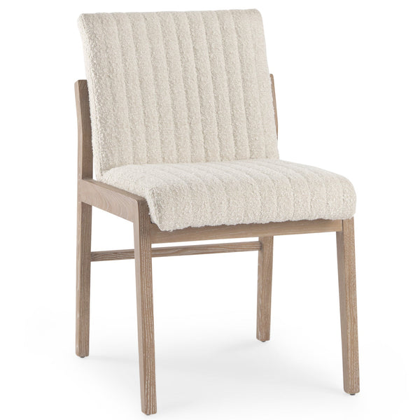 Tahoe Cream Fabric Armless Dining Chair (Set of 2)