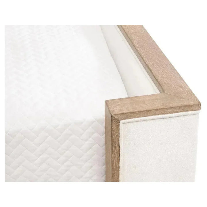 Tailor White Bed Stain Resistant - Beige Accents - LOOMLAN - Essentials For Living - Beds