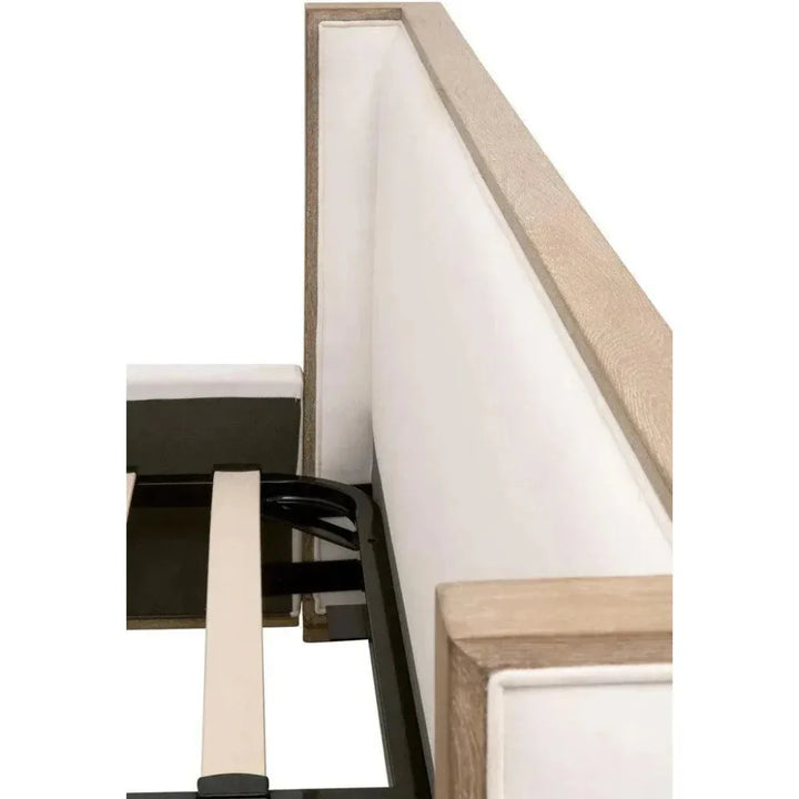 Tailor White Bed Stain Resistant - Beige Accents - LOOMLAN - Essentials For Living - Beds