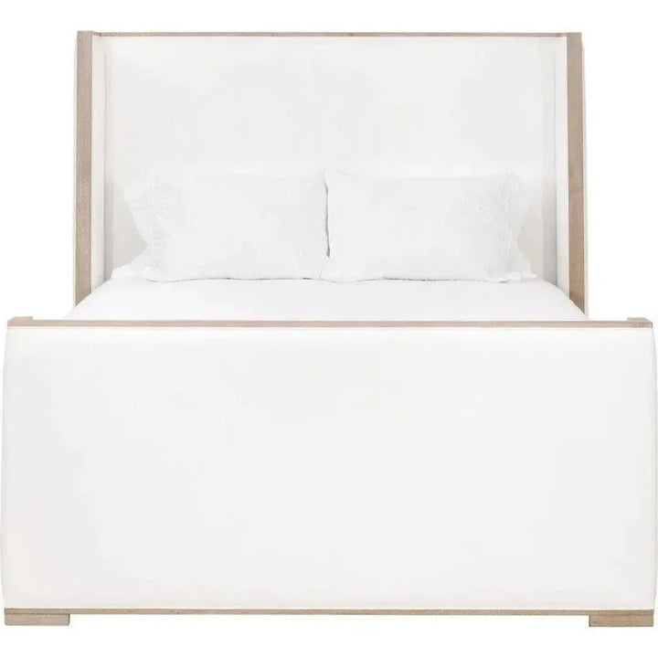 Tailor White Bed Stain Resistant - Beige Accents - LOOMLAN - Essentials For Living - Beds