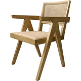 Takash Rattan Dining Arm Chair 2PC-Dining Chairs-Moe's Home-LOOMLAN