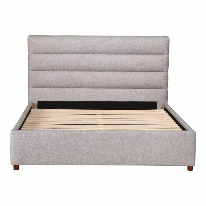 Takio Performance Fabric Light Grey Bed - LOOMLAN - Moe's Home - Beds