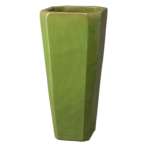 Tall Lime Square Planter