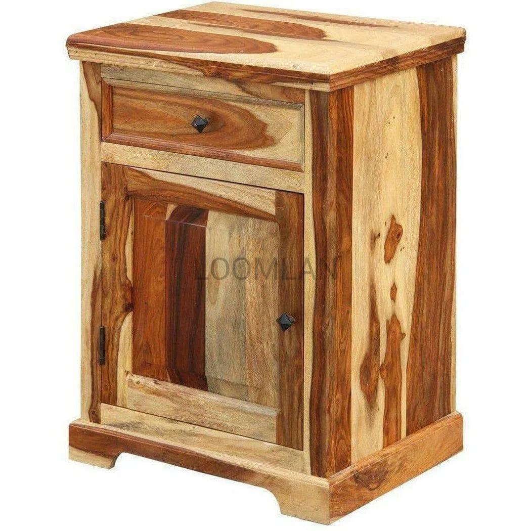 Tall Slim 1 drawer 1 Door Nightstand