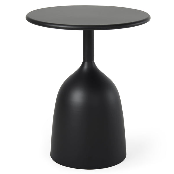 Talulla Matte Black Metal Accent Table