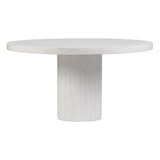 Tama Round Dining Table - Ivory White Outdoor Dining Table-Outdoor Dining Tables-Seasonal Living-LOOMLAN