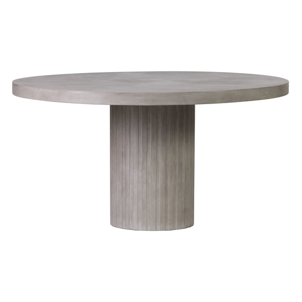Tama Round Dining Table - Slate Gray Outdoor Dining Table-Outdoor Dining Tables-Seasonal Living-LOOMLAN