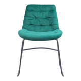 Tammy Tufted Velvet Green Dining Chair (Set of 2) Dining Chairs LOOMLAN By Zuo Modern