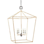 Tan Color Natural Rattan Denison Grande Lantern