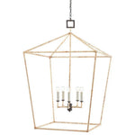 Tan Color Natural Rattan Denison Grande Lantern