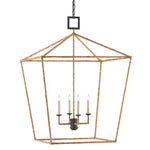 Tan Color Natural Rattan Denison Grande Lantern