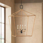 Tan Color Natural Rattan Denison Small Lantern