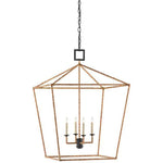 Tan Color Natural Rattan Denison Small Lantern