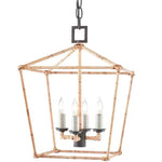 Tan Color Natural Rattan Denison Small Lantern