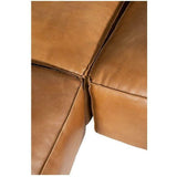 Tan Leather Nook Modular Sofa 3PC Set Modular Components LOOMLAN By Moe's Home