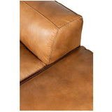 Tan Leather Nook Modular Sofa 3PC Set Modular Components LOOMLAN By Moe's Home