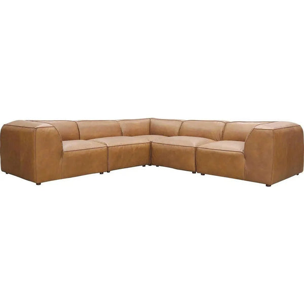 Form Tan Modular 5PC Convertible Sectional