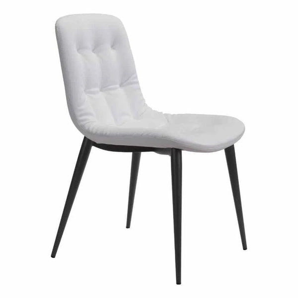 Tangiers Dining Chair (Set of 2) White Dining Chairs LOOMLAN By Zuo Modern