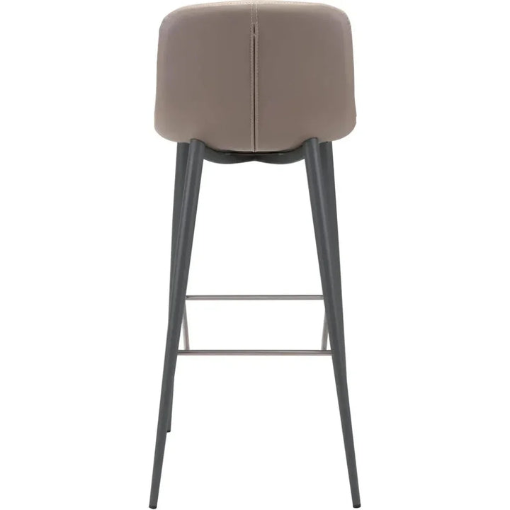 Tangiers Bar Chair (Set of 2) Taupe - LOOMLAN - Zuo Modern - Bar Stools