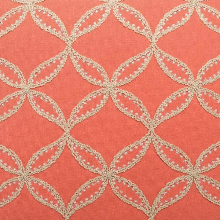 Tanjib Salmon Red Throw Pillow With Insert - LOOMLAN - D.V. Kap - Throw Pillows