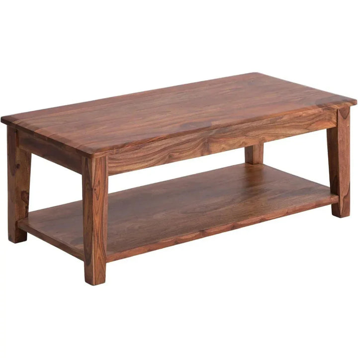 Terrill Reddish Wood Rectangular Coffee Table - LOOMLAN - Coffee Tables