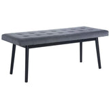 Tanner Bench Gray & Black Bedroom Benches LOOMLAN By Zuo Modern