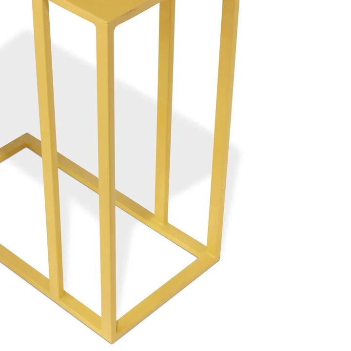 Tanu C Design Enamel Top Rectangular End Table - LOOMLAN - Urbia - Side Tables