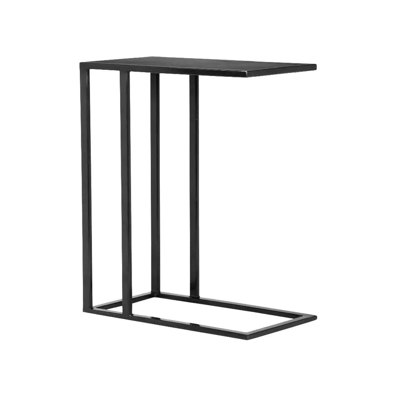 Tanu Iron Framed C Shaped Side Tables-Side Tables-Urbia-LOOMLAN