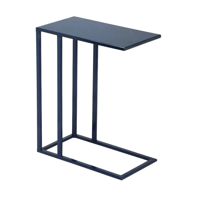 Tanu Iron Framed C Shaped Side Tables-Side Tables-Urbia-LOOMLAN