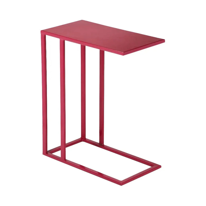 Tanu Iron Framed C Shaped Side Tables-Side Tables-Urbia-LOOMLAN