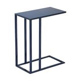 Tanu Iron Framed C Shaped Side Tables-Side Tables-Urbia-Navy-LOOMLAN