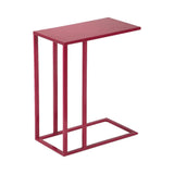 Tanu Iron Framed C Shaped Side Tables-Side Tables-Urbia-Plum-LOOMLAN