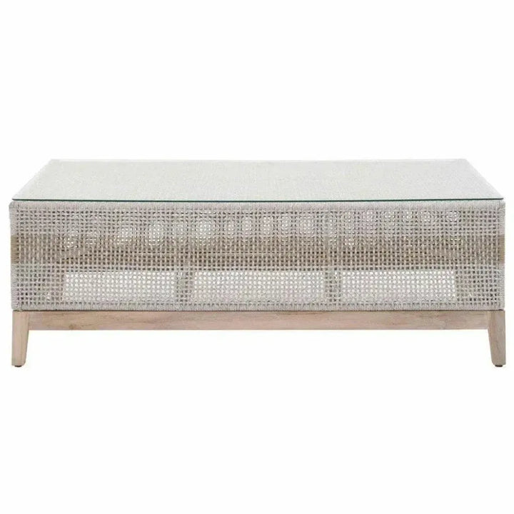 Tapestry Rectangular Outdoor Coffee Table-Outdoor Coffee Tables-Essentials For Living-LOOMLAN