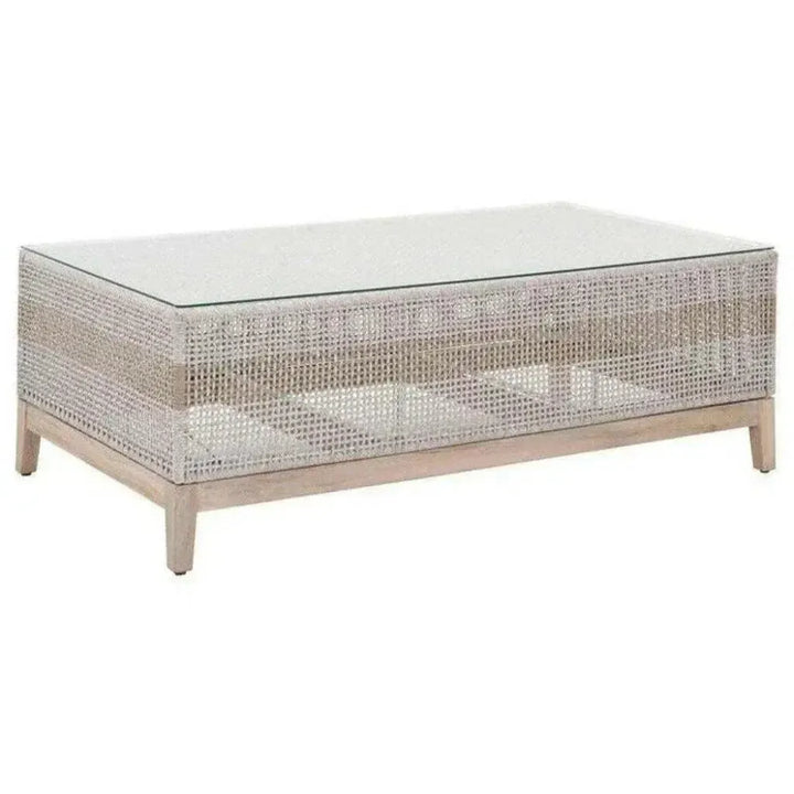 Tapestry Rectangular Outdoor Coffee Table-Outdoor Coffee Tables-Essentials For Living-LOOMLAN
