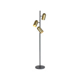 Tarlo Floor Lamp Black Marble Base Brass-Floor Lamps-SUNPAN-LOOMLAN