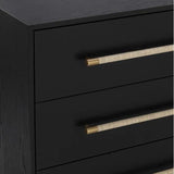 Tarrant Dresser Black Raffia Handles