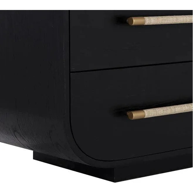 Tarrant Dresser Black Raffia Handles