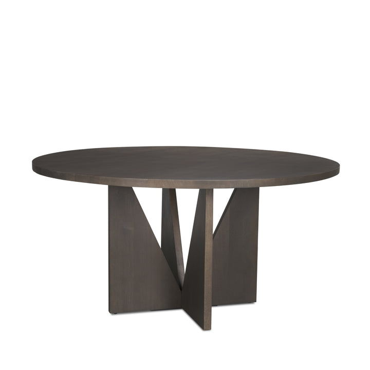 Tarro Wooden Round Dining Table-Dining Tables-Mercana-LOOMLAN