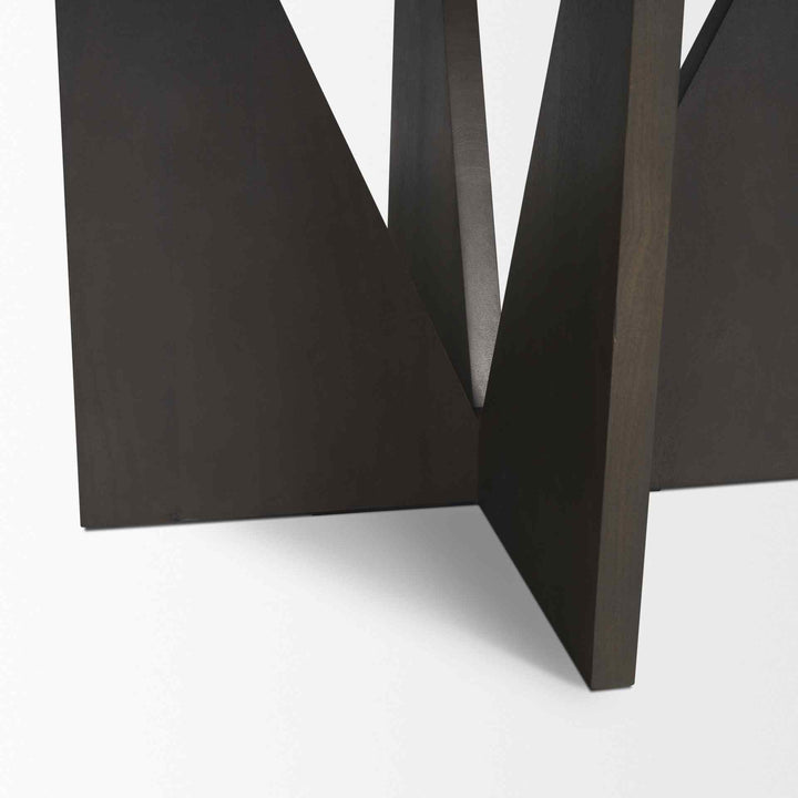 Tarro Wooden Round Dining Table-Dining Tables-Mercana-LOOMLAN