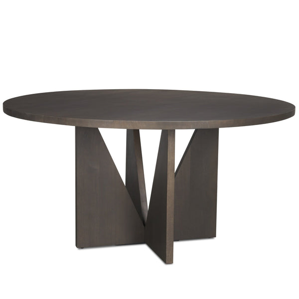 Tarro Wooden Round Dining Table-Dining Tables-Mercana-LOOMLAN