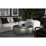 Tarsus Concrete Outdoor Round Coffee Table