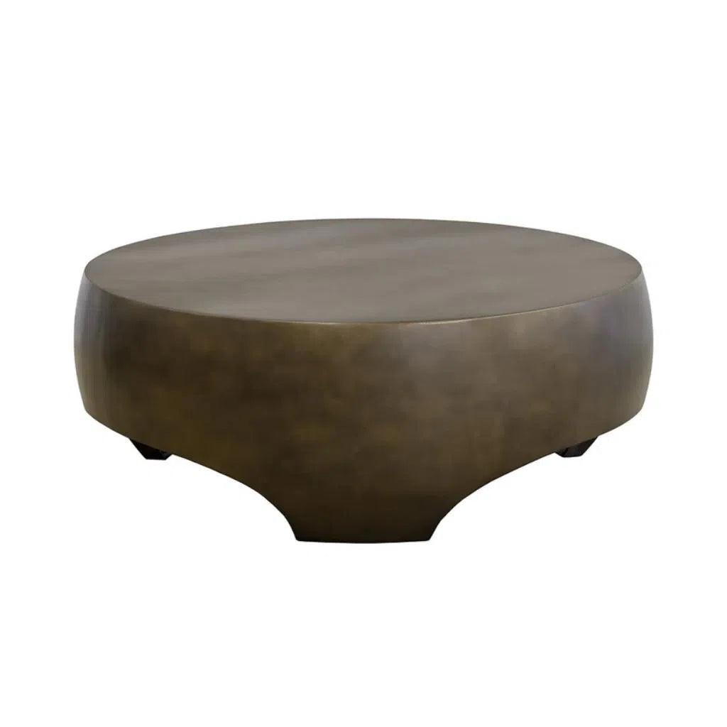 Tarsus Concrete Outdoor Round Coffee Table