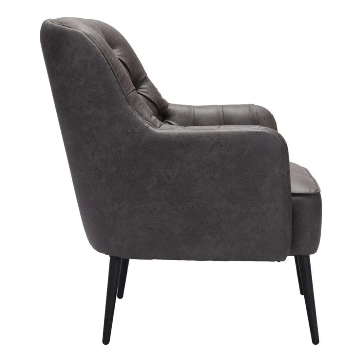 Tasmania Accent Chair Vintage Black - LOOMLAN - Zuo Modern - Accent Chairs