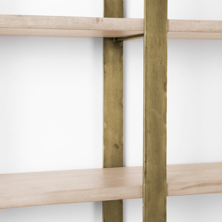 Taunton Black Iron Six Shelving Unit-Etageres-Mercana-LOOMLAN