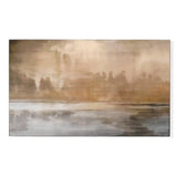 Taupe Lacquer Paper Cloudscape Wall Art Artwork LOOMLAN By Jamie Young